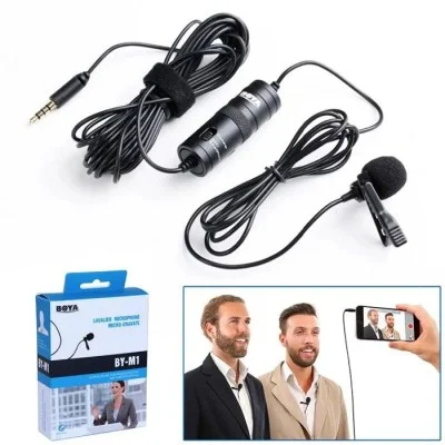 BOYA OMNI Directional Lavalier Microphone - Black